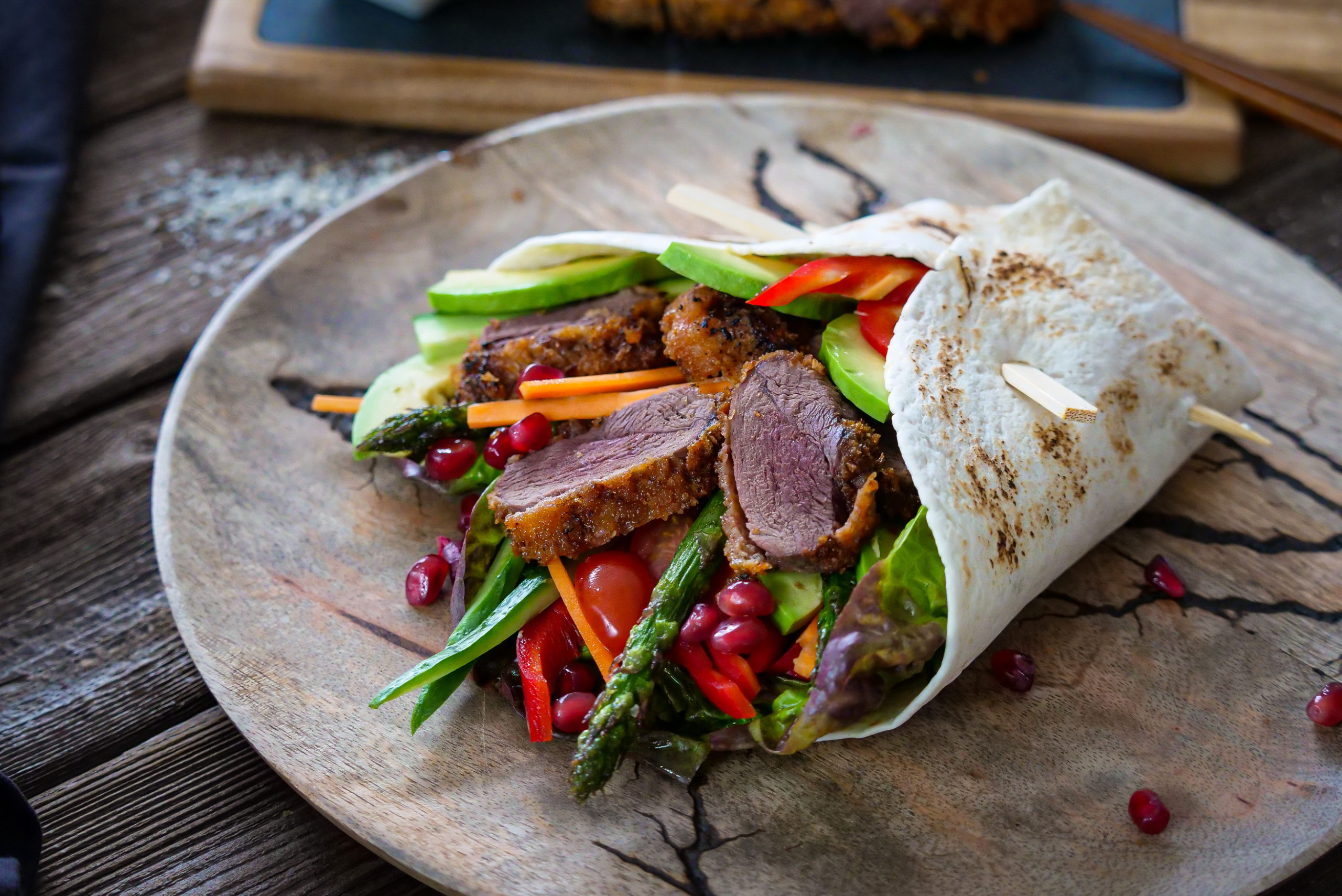 entenbrust-wrap-asia-style Entenbrust-Wrap